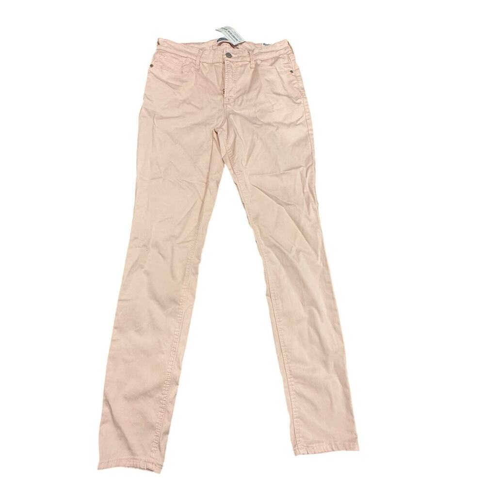 Old Navy Rockstar Super Skinny High Rise Regular Sateen Pink Jeans Size 8 NWT